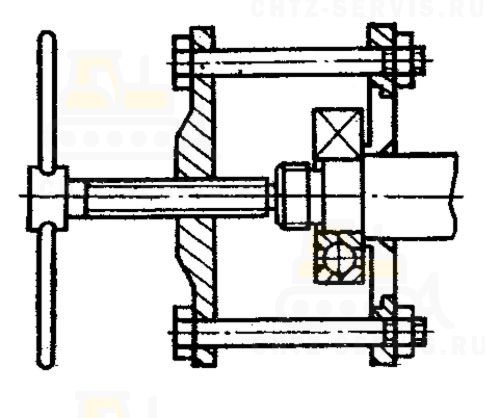 Снятие подшипника съемником